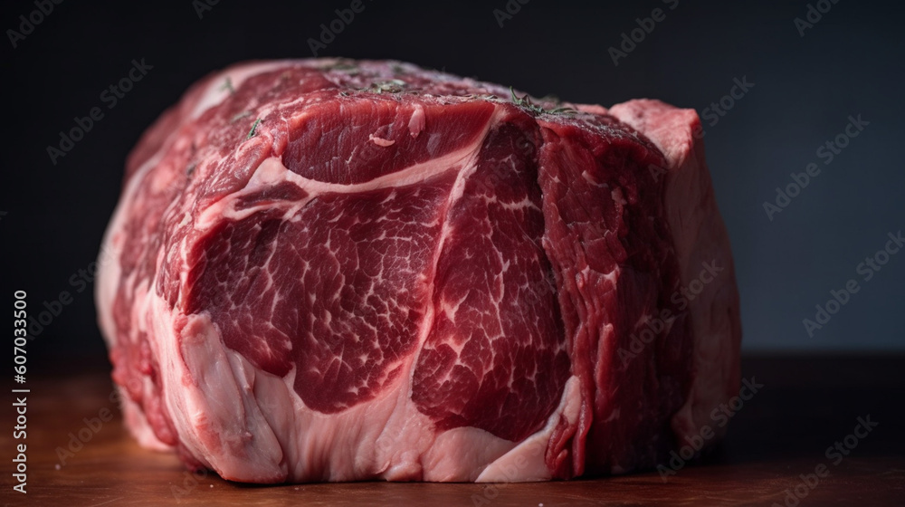 Delicious raw meat Generative AI Delicious raw meat Generative AI