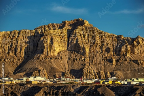 Beautiful view of Earth forest landform in Zanda County, Tibet, China. photo