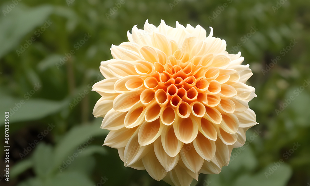 Flower garden of dahlia of autumn Flower garden of dahlia of autumn