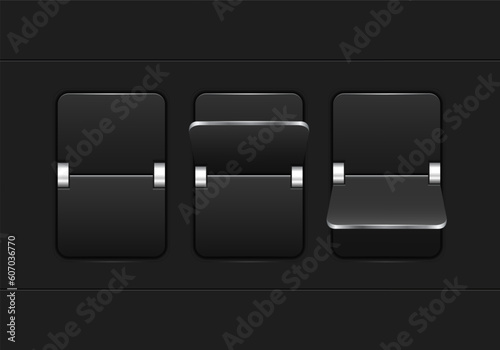 Mechanical scoreboard. Vector template for your design.