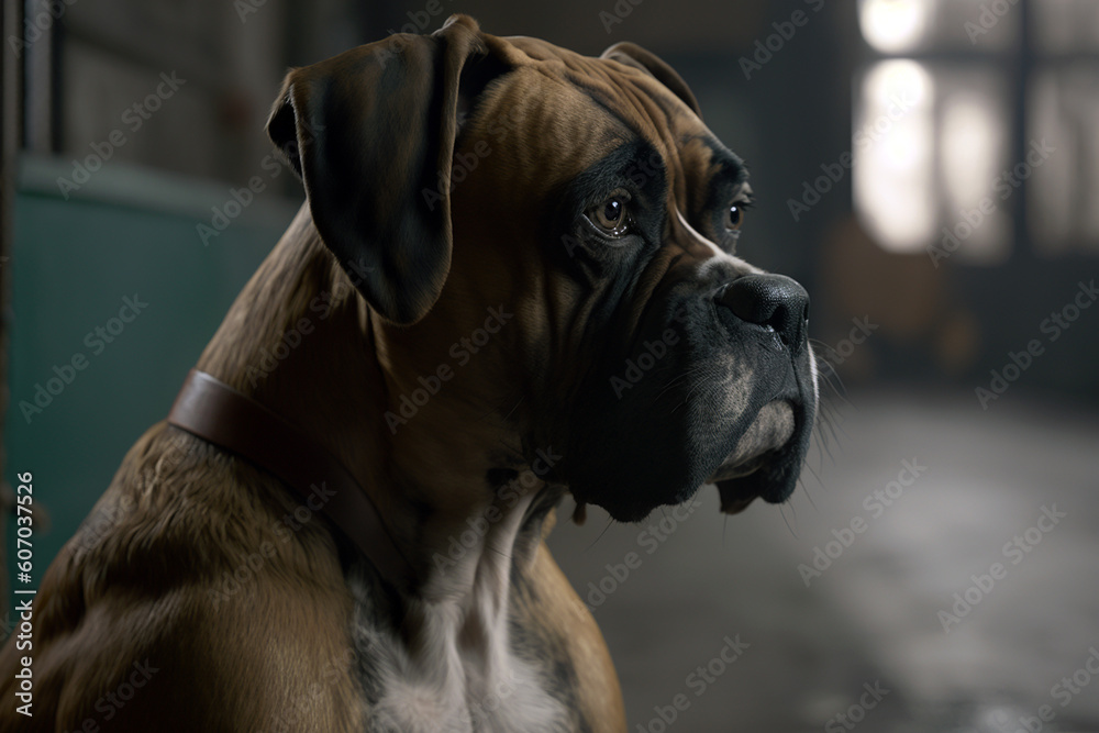 Portrait of a cute dog Generative AI Portrait of a cute dog Generative AI