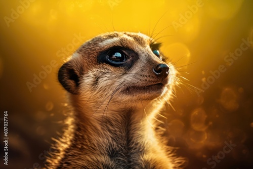 Dazzling Meerkat Stares into the Distance © Arthur