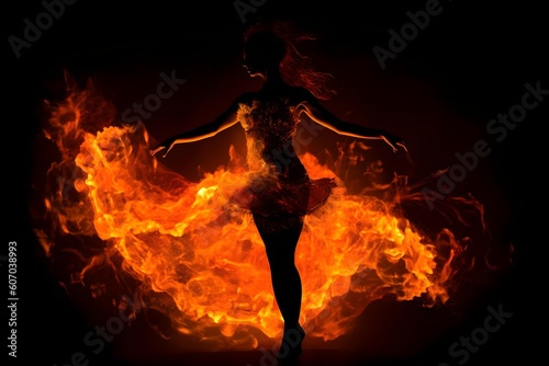 Dance of Fire in Silhouette