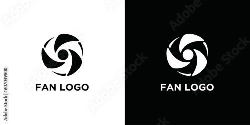 fan icon template logo vector design