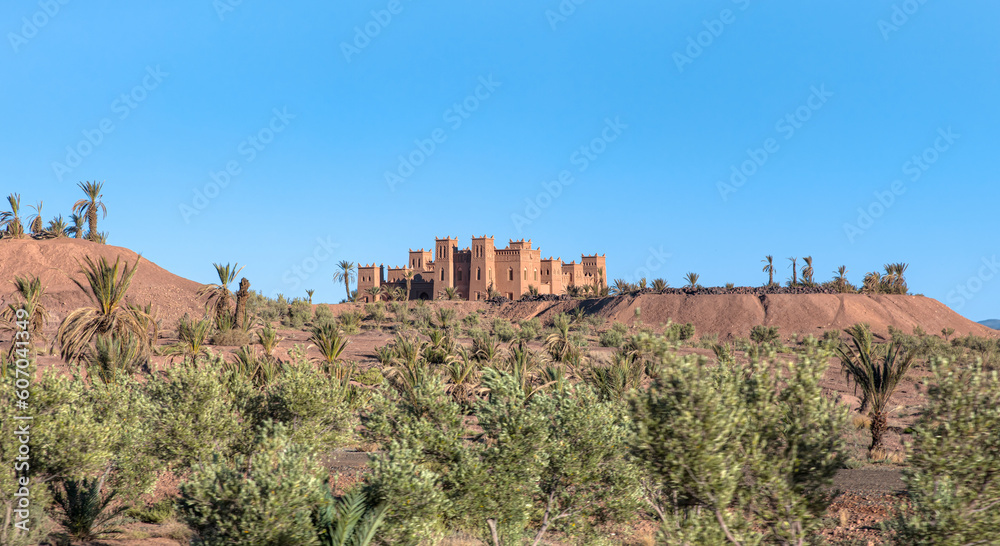 Fortres and traditional clay houses from the Sahara desert - Morocco