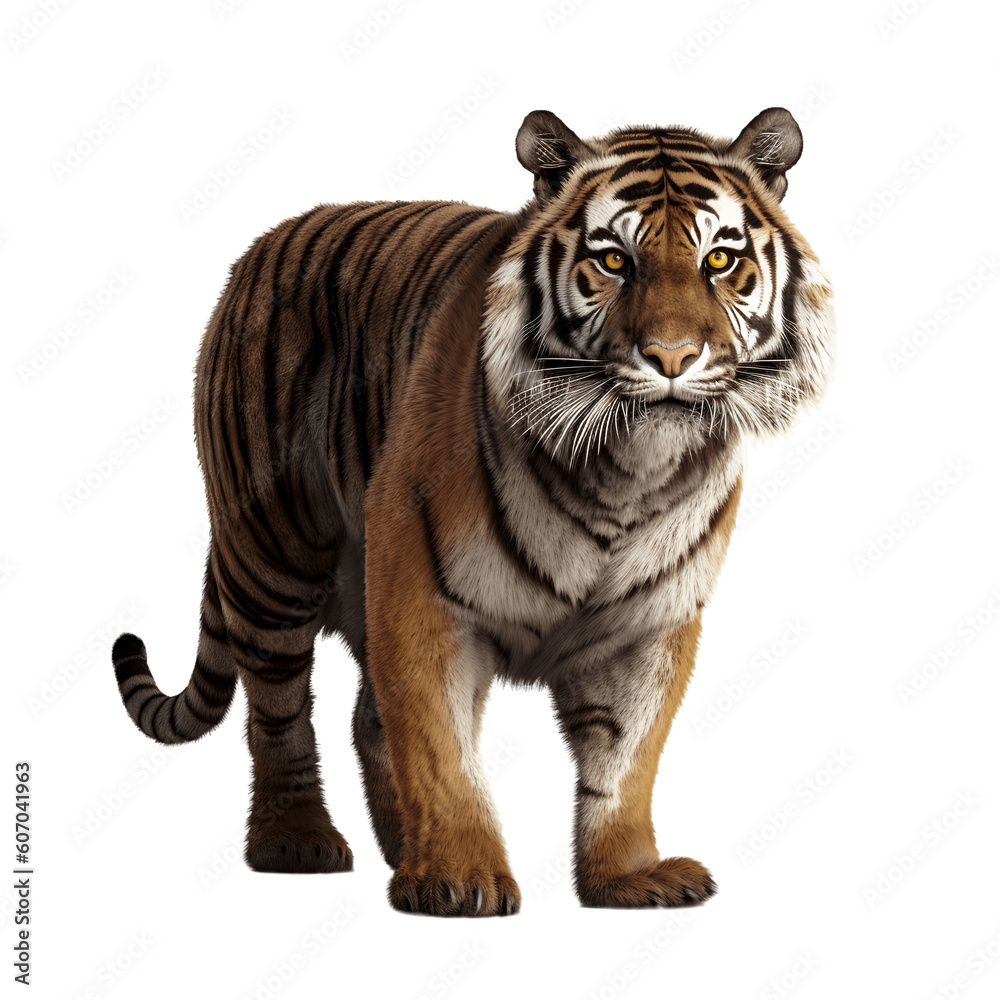 Fototapeta premium Tiger isolated on white background