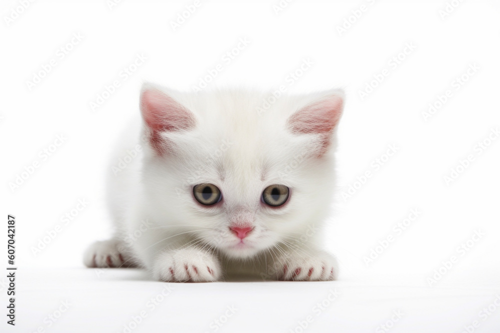 白猫の子猫、generative Ai 白猫の子猫、generative Ai