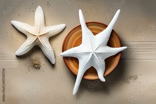 starfish on the beach by Ai generative © insta_shorts 