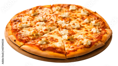 Delicious pizza with cheese and tasty combinations