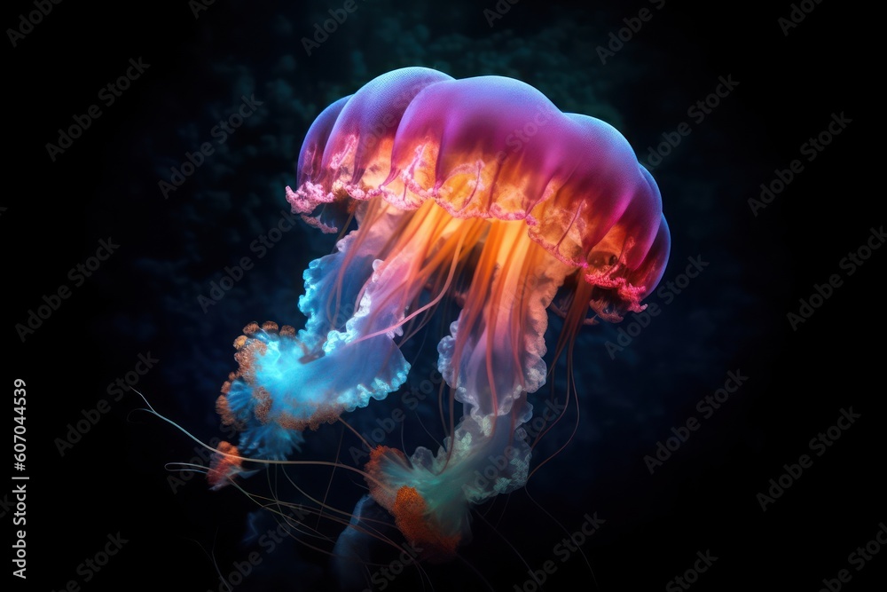 jellyfish in the undersea with Ai Generated