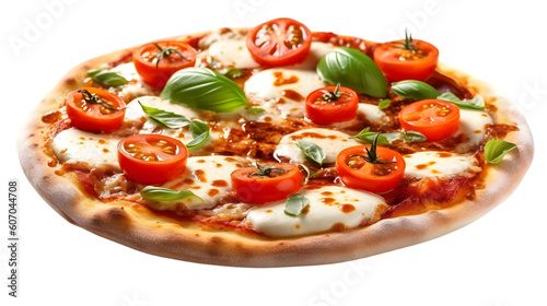 Delicious pizza with cheese and tasty combinations
