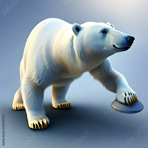polar bears illustration design generative ai