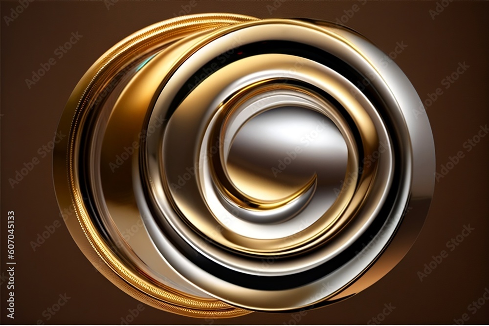 abstract golden rings, AI-Generated Image abstract golden rings, AI-Generated Image