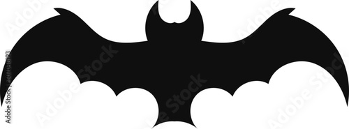 Halloween decorations concept. Halloween with  black bats.