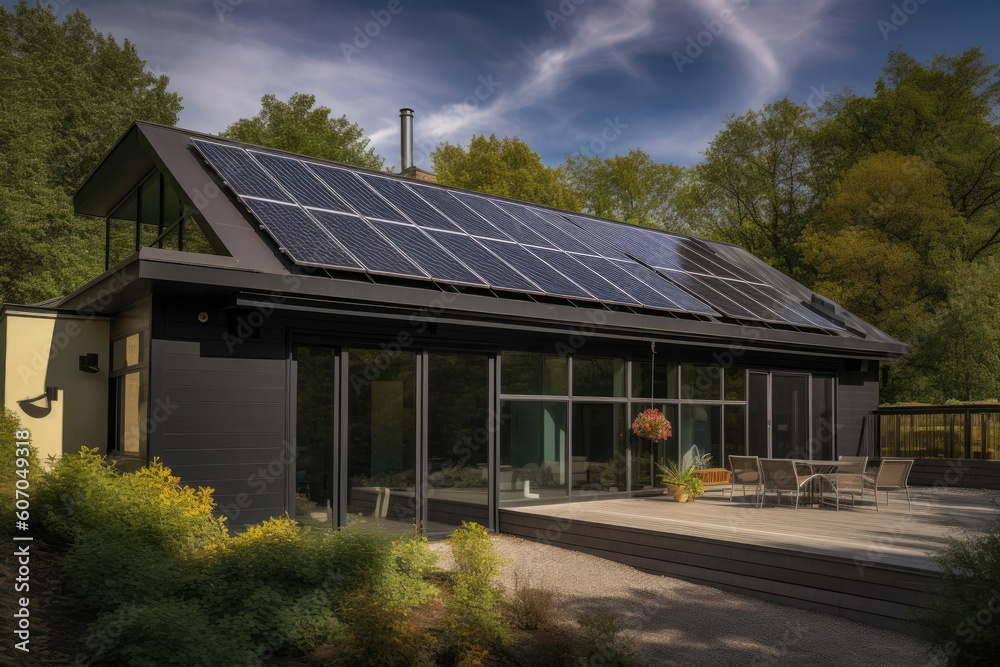 Solar cells on the roof, save the power