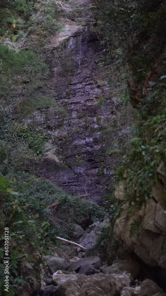 水量の少ない白藤の滝 静岡県藤枝市 水量の少ない白藤の滝 静岡県藤枝市