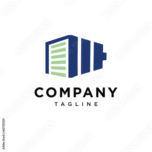 Battery storage logo icon vector template.eps