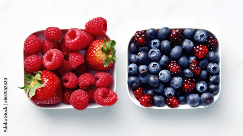 strawberry with white background Created With Generative AI Technology strawberry with white background Created With Generative AI Technology