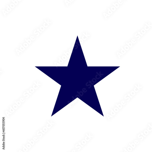 blue star on white