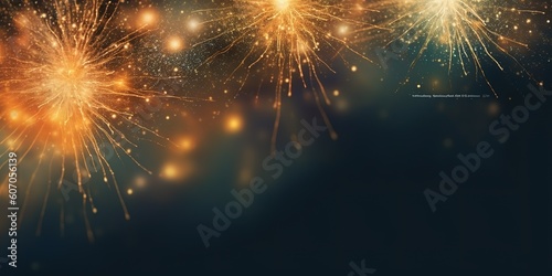 minimalistic design abstract fireworks background  generative Ai