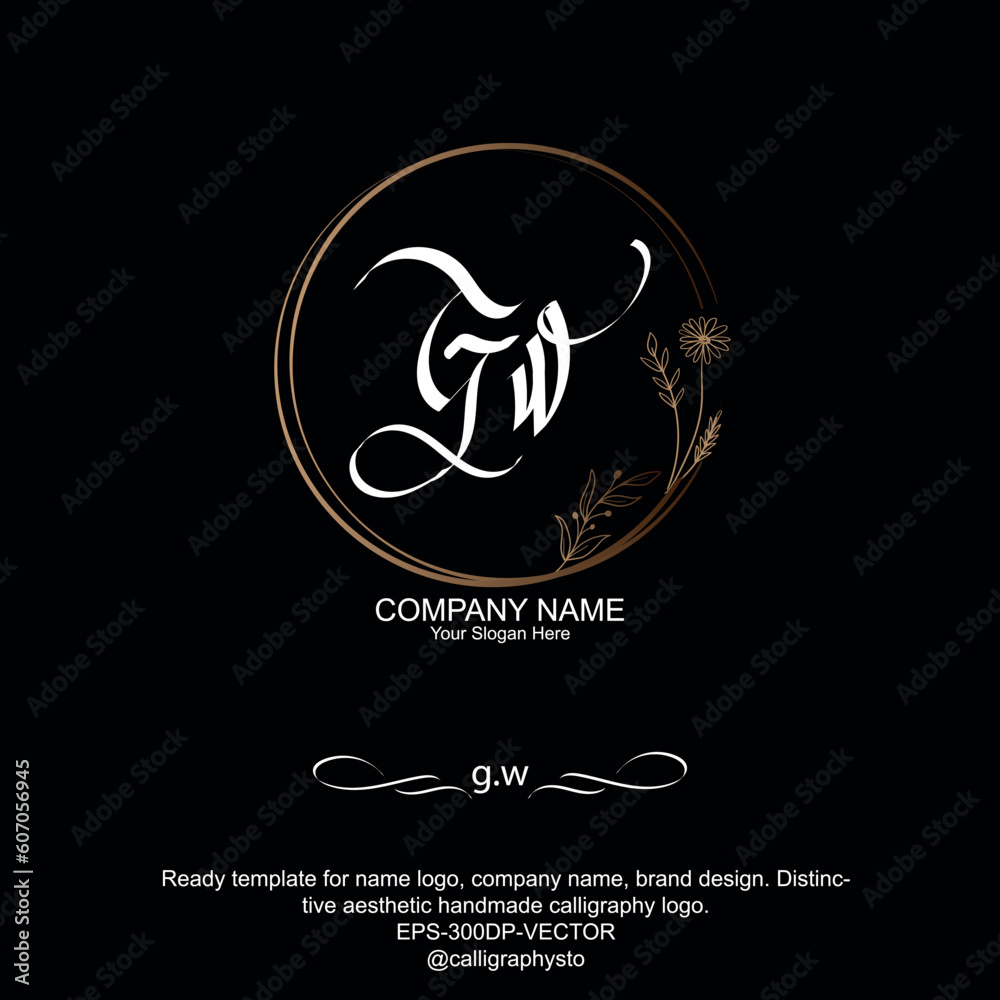 g,w initials signature logo. Handwriting logo vector templates. Hand drawn Calligraphy lettering Vector illustration. g,w initials signature logo. Handwriting logo vector templates. Hand drawn Calligraphy lettering Vector illustration.