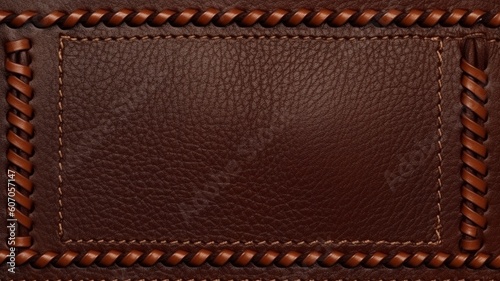 Stitched real leather Generative AI
