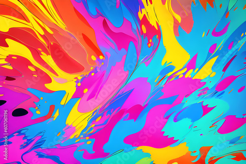 colored splashes  beautiful background  abstract art  8k  muted colors  soft shades  clear focus  digital drawing  Generative AI  Generative  AI