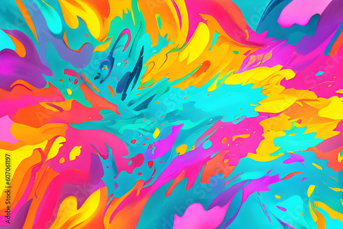 colored splashes, beautiful background, abstract art, 8k, muted colors, soft shades, clear focus, digital drawing, Generative AI, Generative, AI