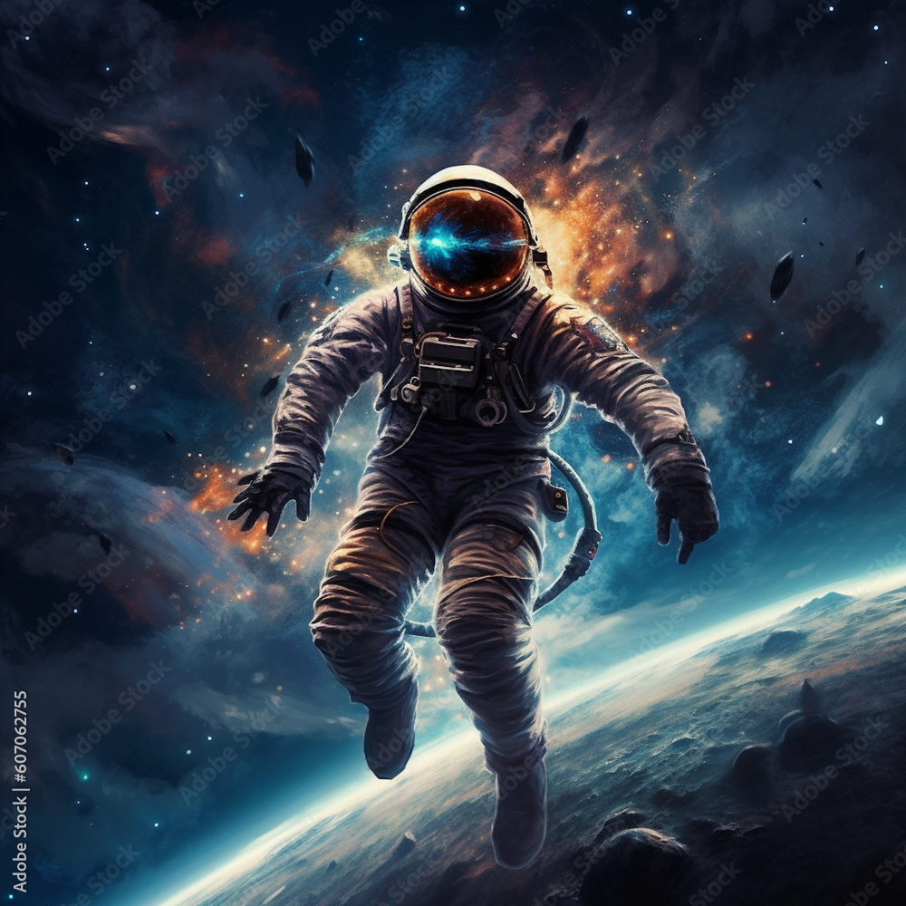 Representation. of an Astronaut in space created using generative AI Technology
Representation. of an Astronaut in space created using generative AI Technology