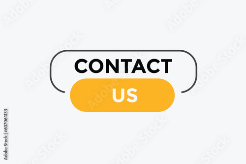 Contact us button web banner templates. Vector Illustration 
