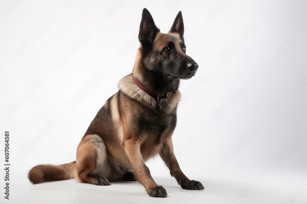 dog on white background, full body with free space dog on white background, full body with free space