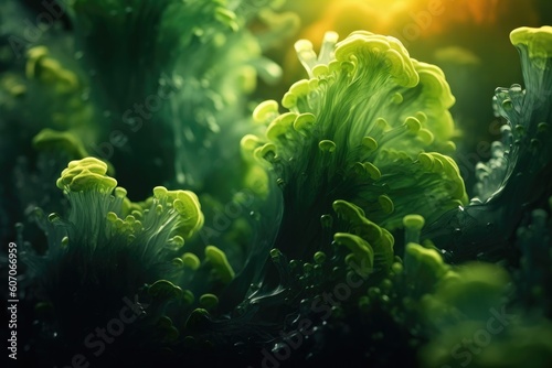 Vibrant Algae in Stunning Close-Up Detail