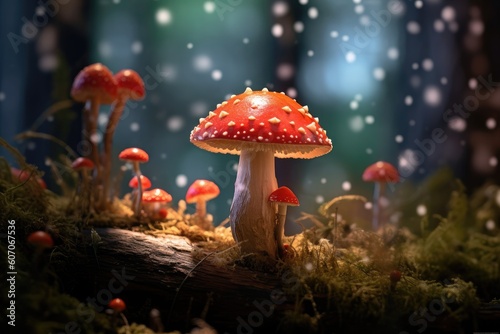 Nature's Beauty Unveiled: Stunning Fly Agaric Mushroom in the Forest