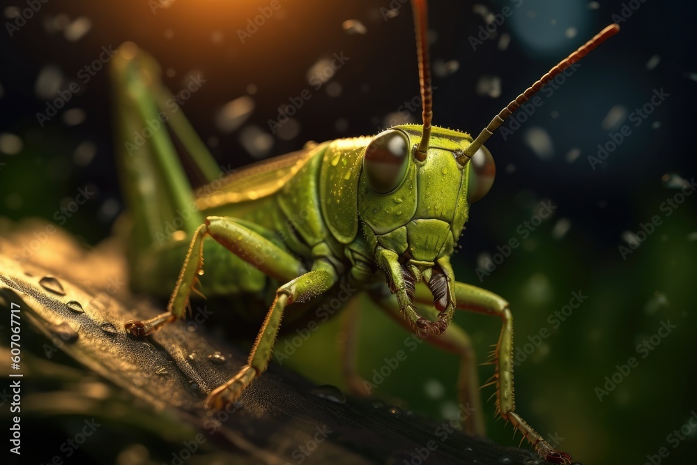 Nature's Master of Disguise: Beautiful Grasshopper Blending into its Surroundings Nature's Master of Disguise: Beautiful Grasshopper Blending into its Surroundings