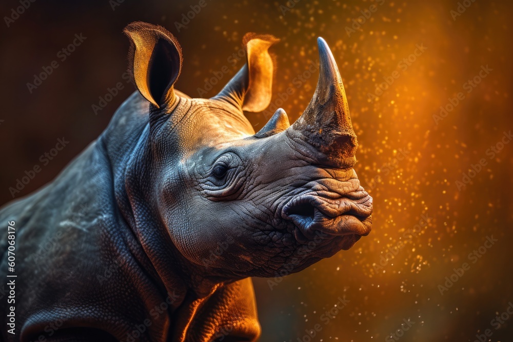 Majestic Rhino Close-Up: Capturing the Essence of a Powerful Creature Majestic Rhino Close-Up: Capturing the Essence of a Powerful Creature