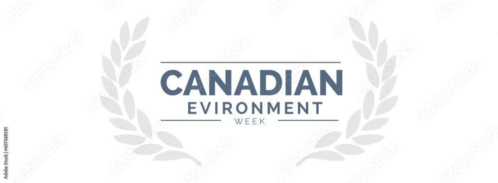 Obraz premium canadian environment week background template