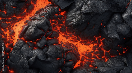 awesome volcano lavas background