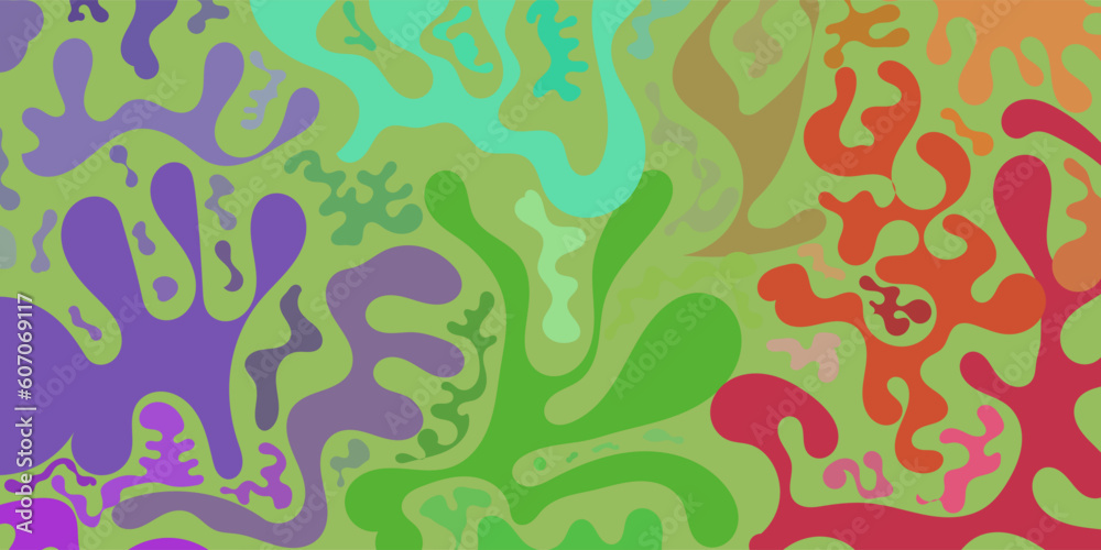 background abstract pattern with organic flowers background abstract pattern with organic flowers