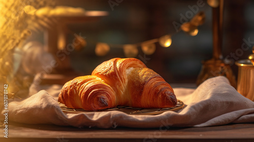 Delicious croissant illustration