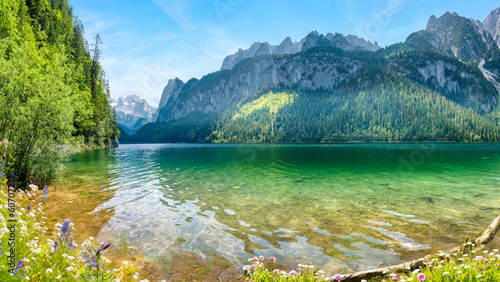 Gosausee, a beautiful lake with moutains in Salzkammergut, Austria. © Nick Brundle