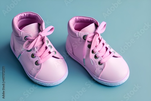 pink baby shoes