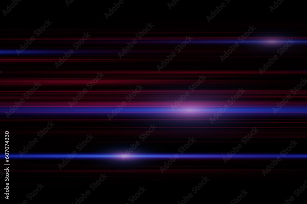 Beautiful light flash and spark. Special effect speed movement lines. The magic of moving fast lines. Laser beams of light. Particle motion effect.