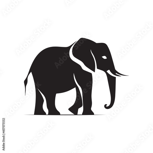 silhouette of an elephant vector logo