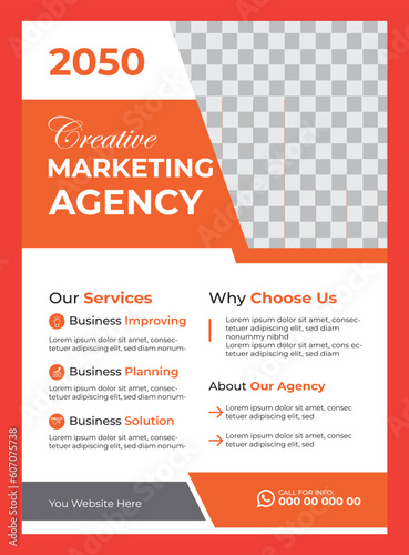 Corporate business flyer design template