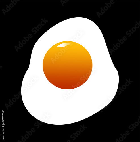 sunny side up egg vector design illustration