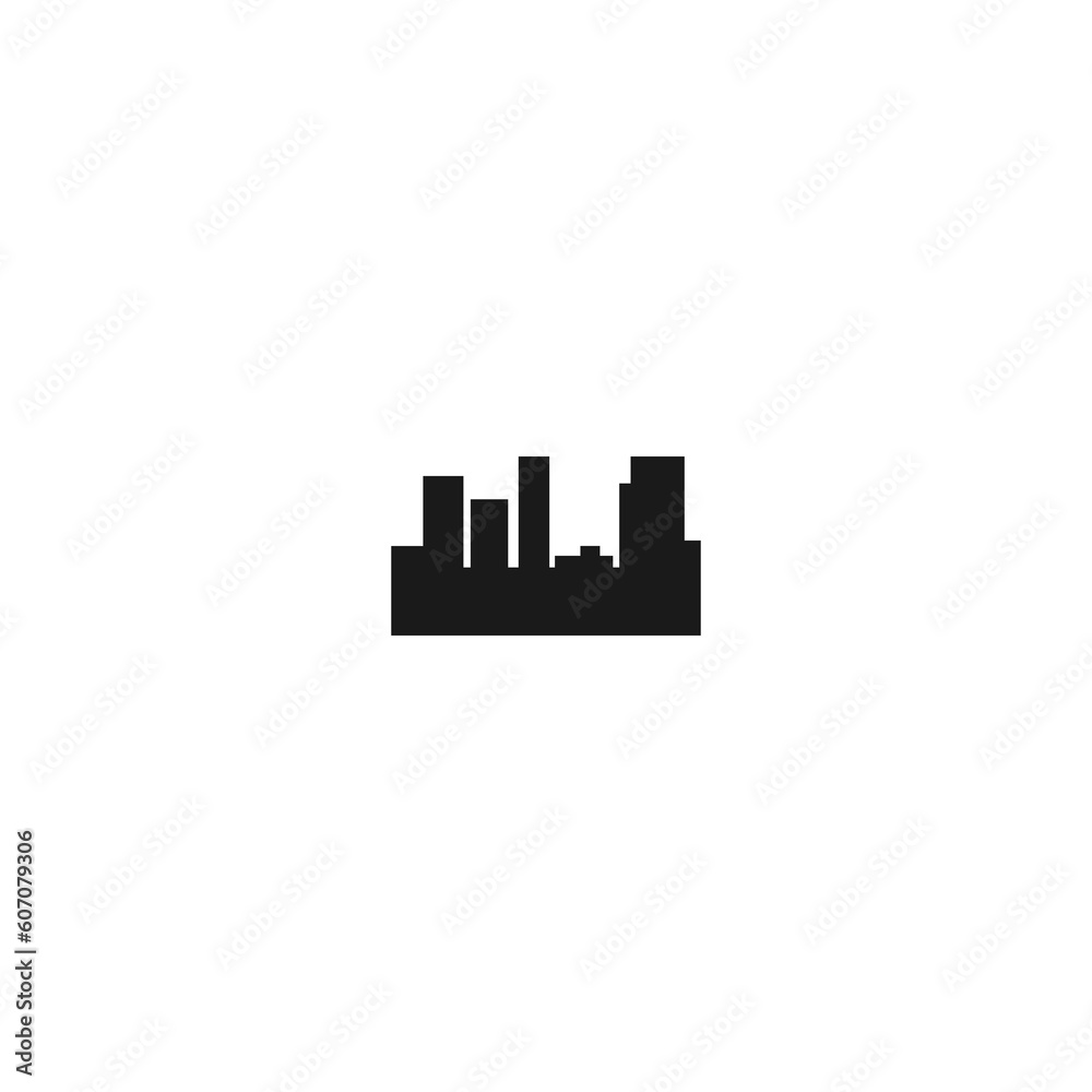 Silhouette of a big city Silhouette of a big city