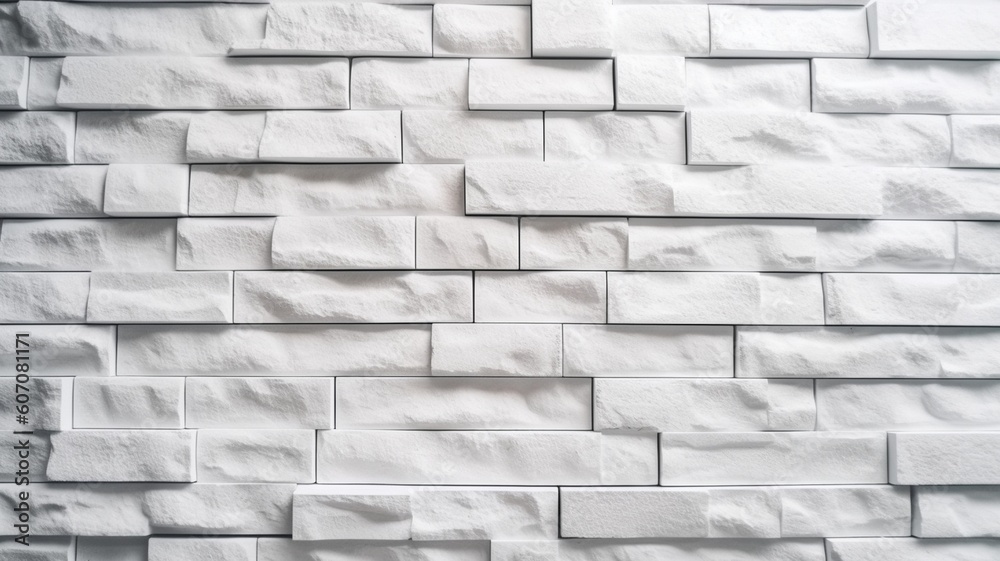 Obraz premium white brick wall Generative AI