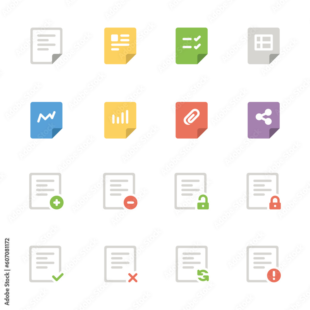 folders and files set icons folders and files set icons