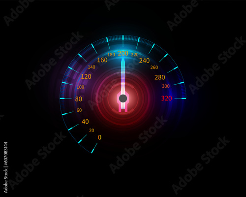 Car speedometer movement background illustration design