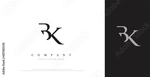 Initial BK Logo Design Vector 